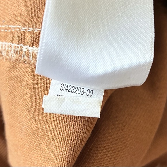 Old Navy High Rise Utility Carpenter Pants Straight Leg Orange Brown Womens 6 - Picture 6 of 7